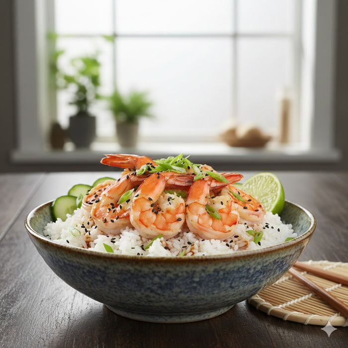 Bowl de Arroz y Camaron