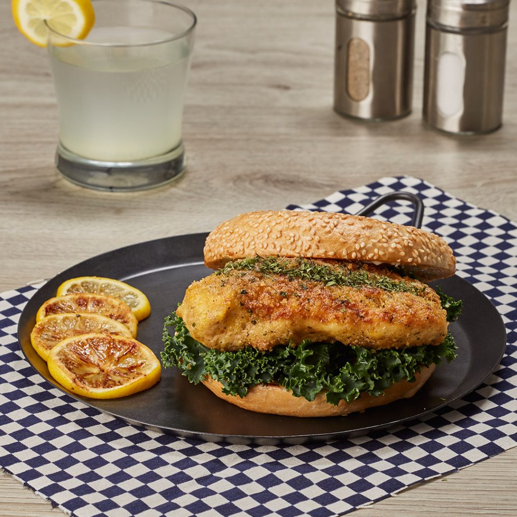 Crispy Lemon Chicken Bagel