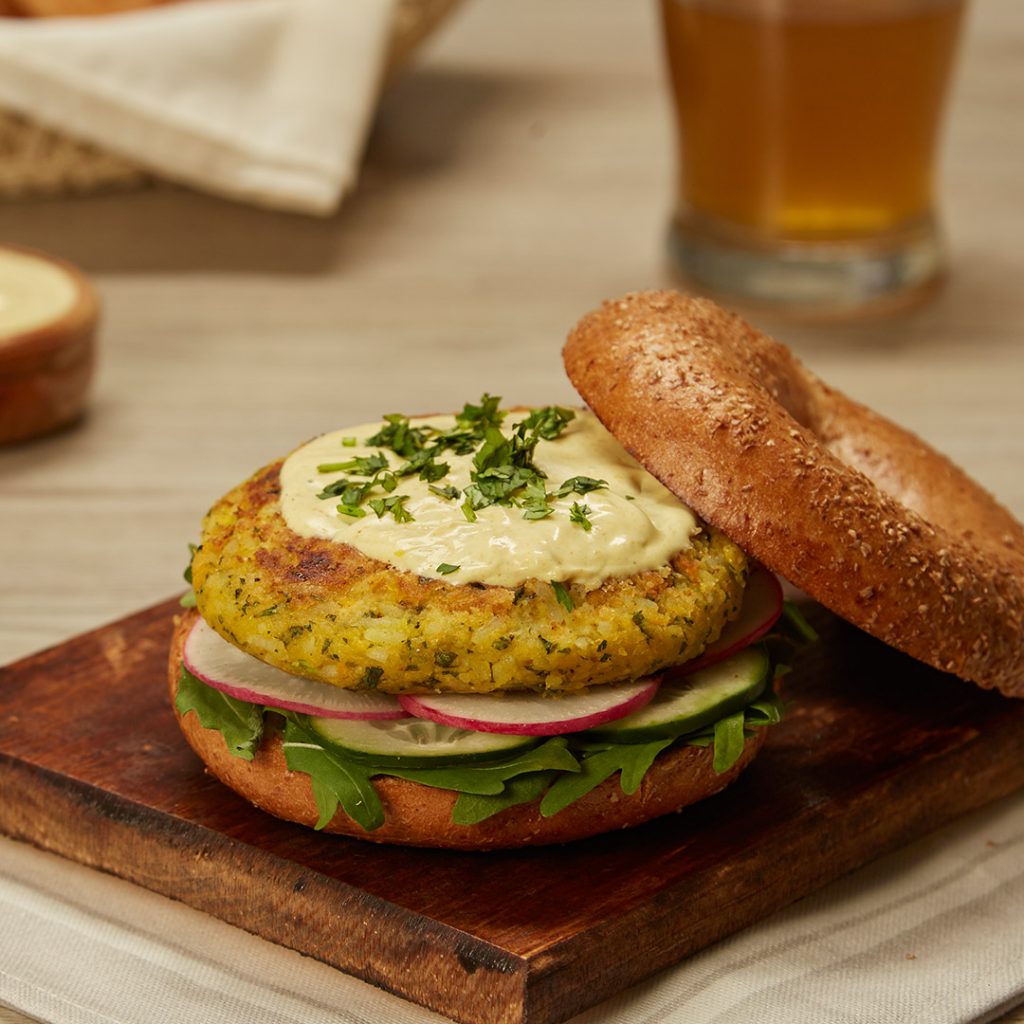 Curry Spiced Veggie Burger