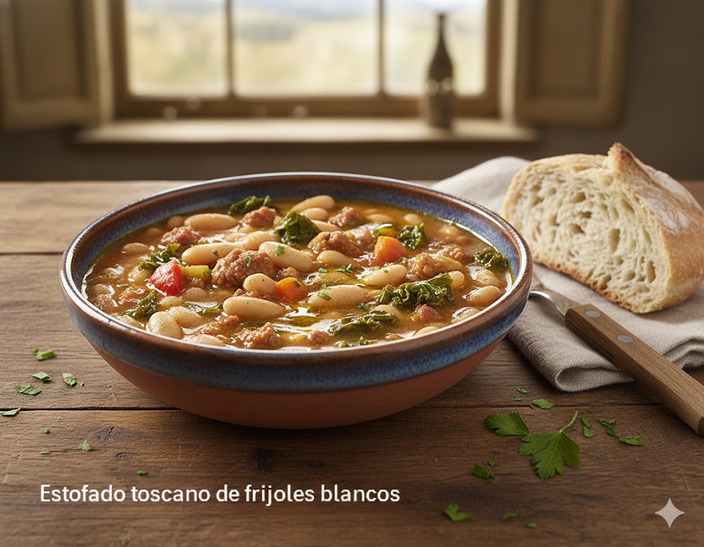 Estofado toscano de frijoles blancos