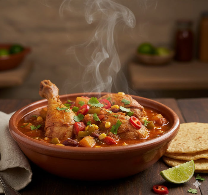 Guiso picante con pollo