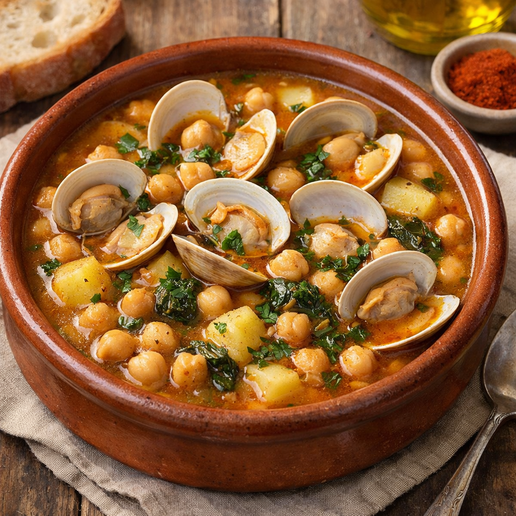 Potaje de almejas