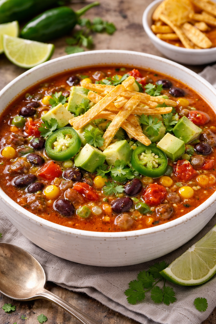 Sopa de Chile vegetariano