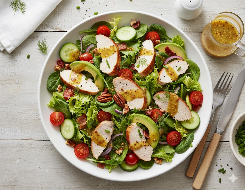 Turkey Salad with Mustard Vinaigrette