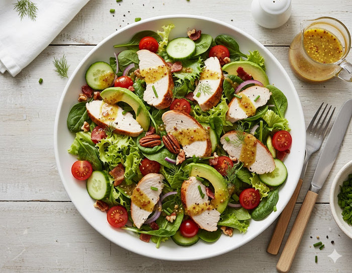 Turkey Salad with Mustard Vinaigrette